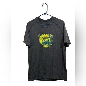 Lululemon Baylor Bears performance t-shirt is a heathered dark gray large